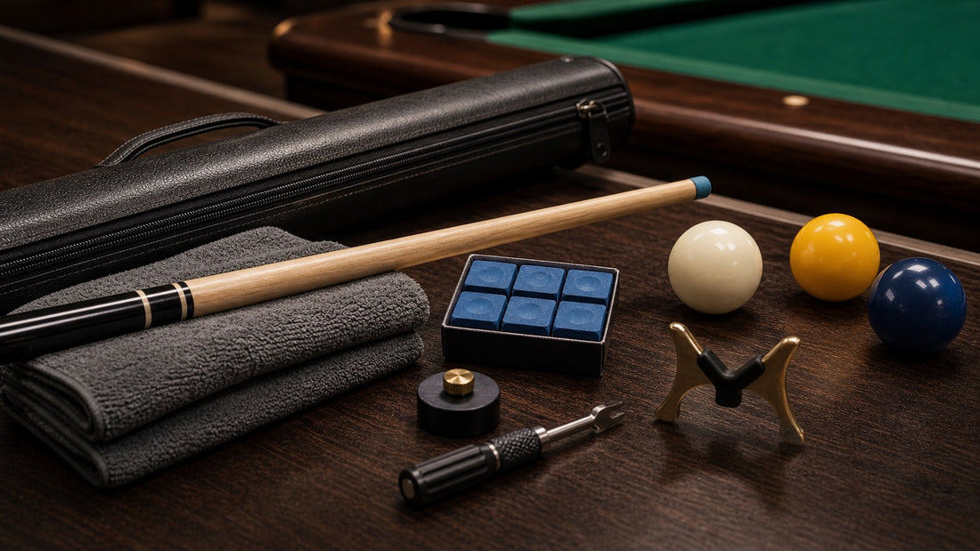 Best Pool Cue Accessories for New Players featured image for The Break Room