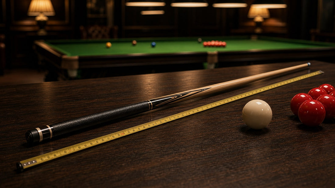 How to Choose a Snooker Cue for Your Height featured image for The Break Room