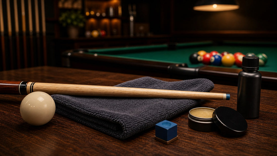 Pool Cue Maintenance: How to Keep Your Cue Straight and Smooth featured image for The Break Room