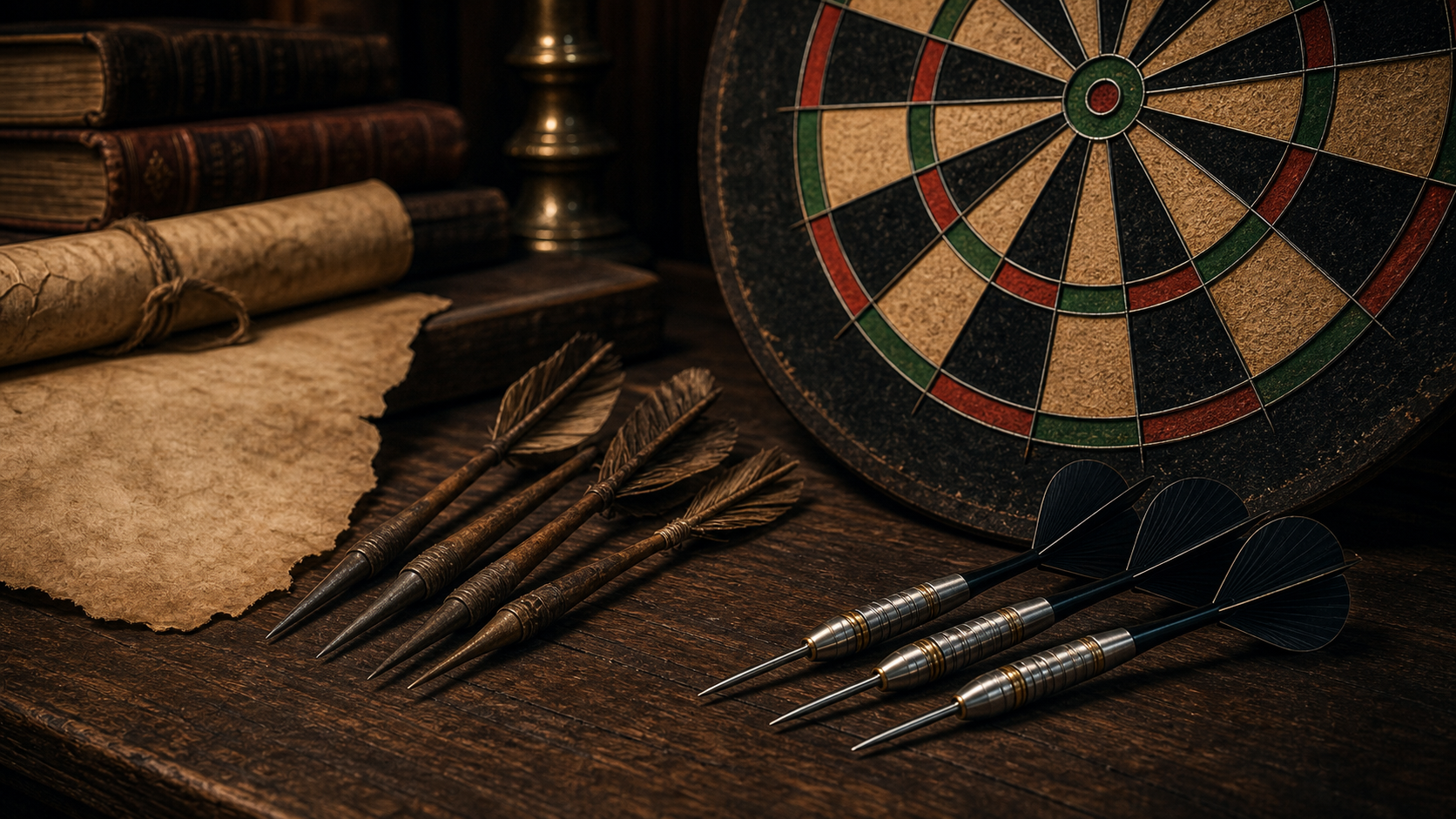 Why are they called darts featured image with old and modern darts