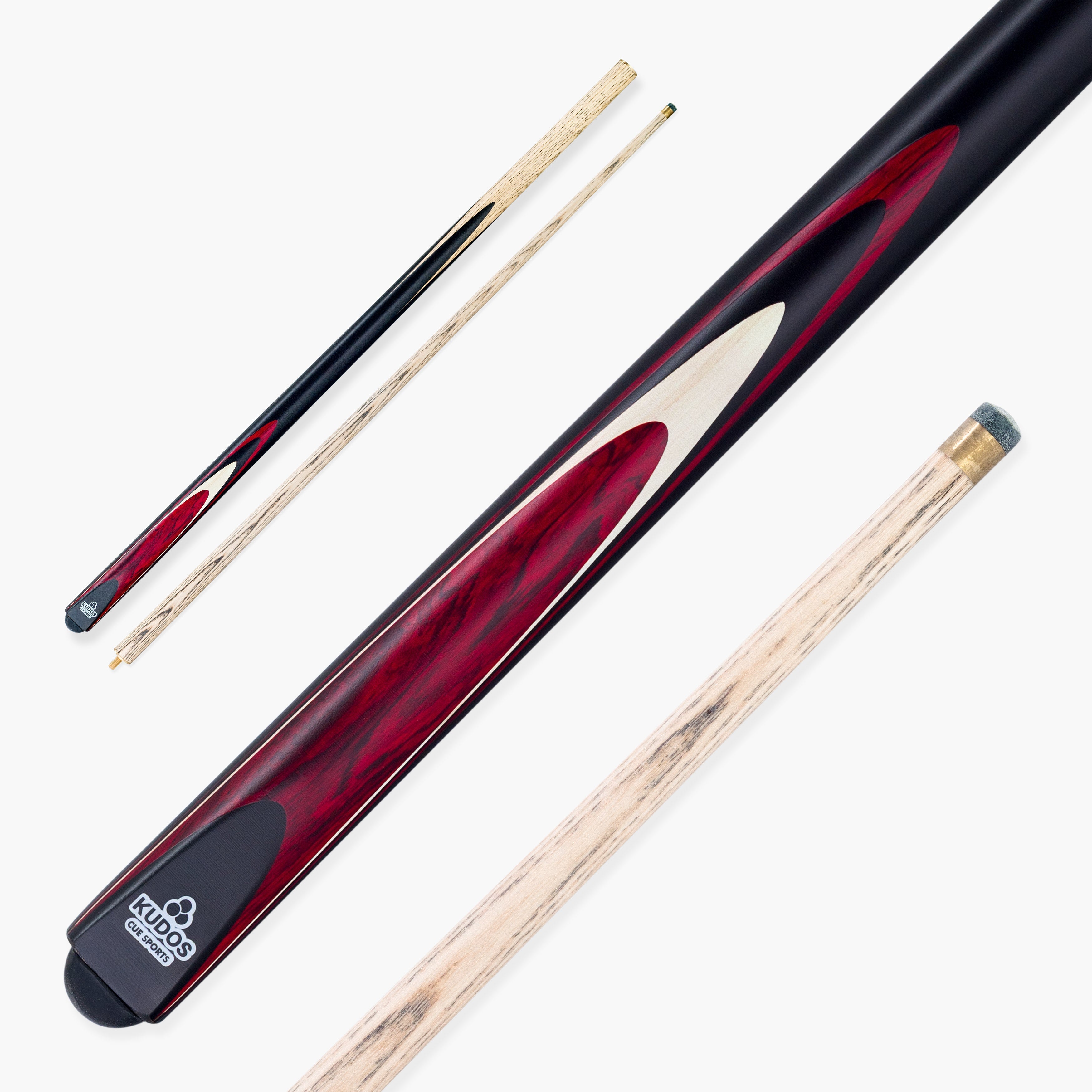 Kudos Red Bullet 57-inch 2-piece cue Cue + Case