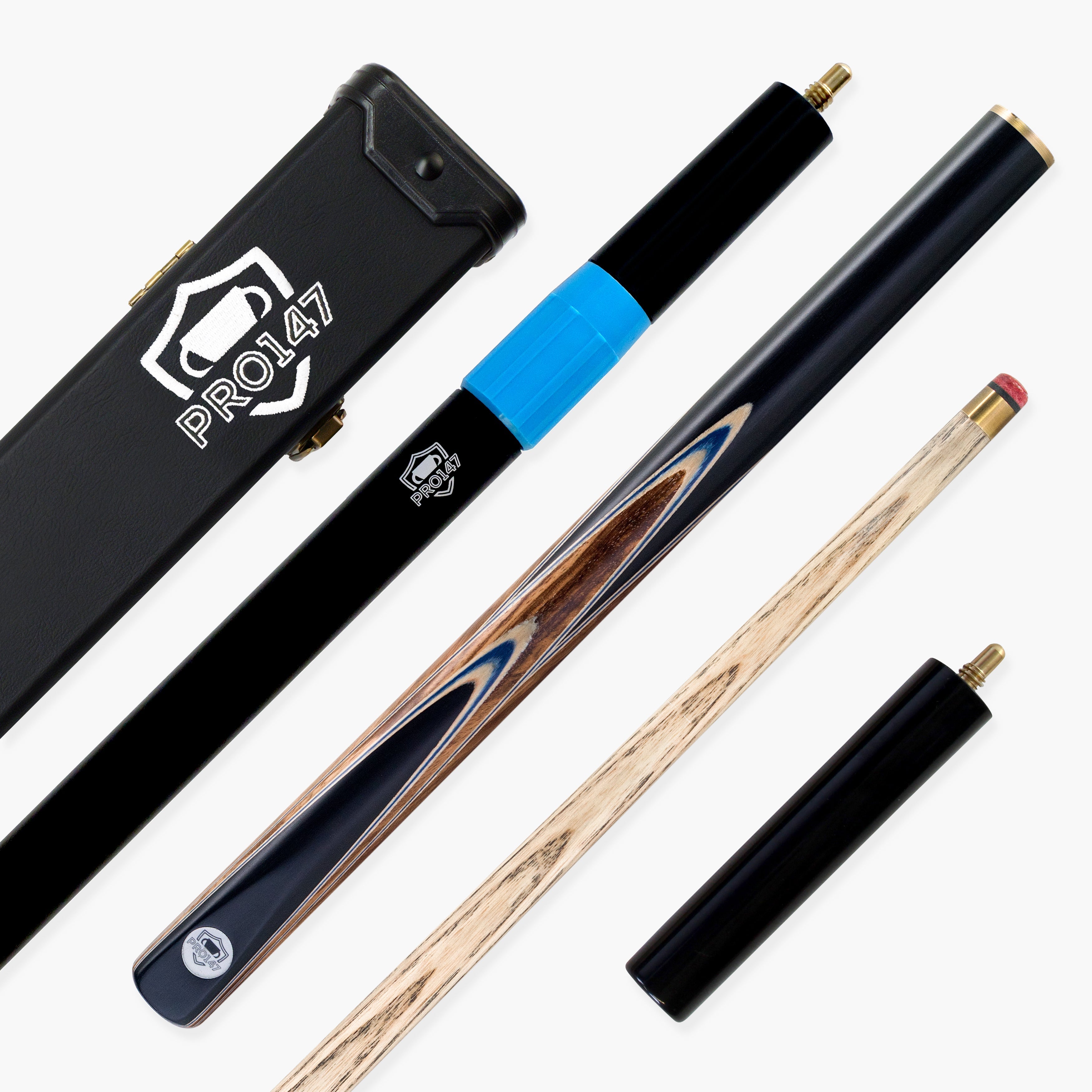 PRO147 Pearl Series Blue Zebra 3/4 cue and case set Cue + Case