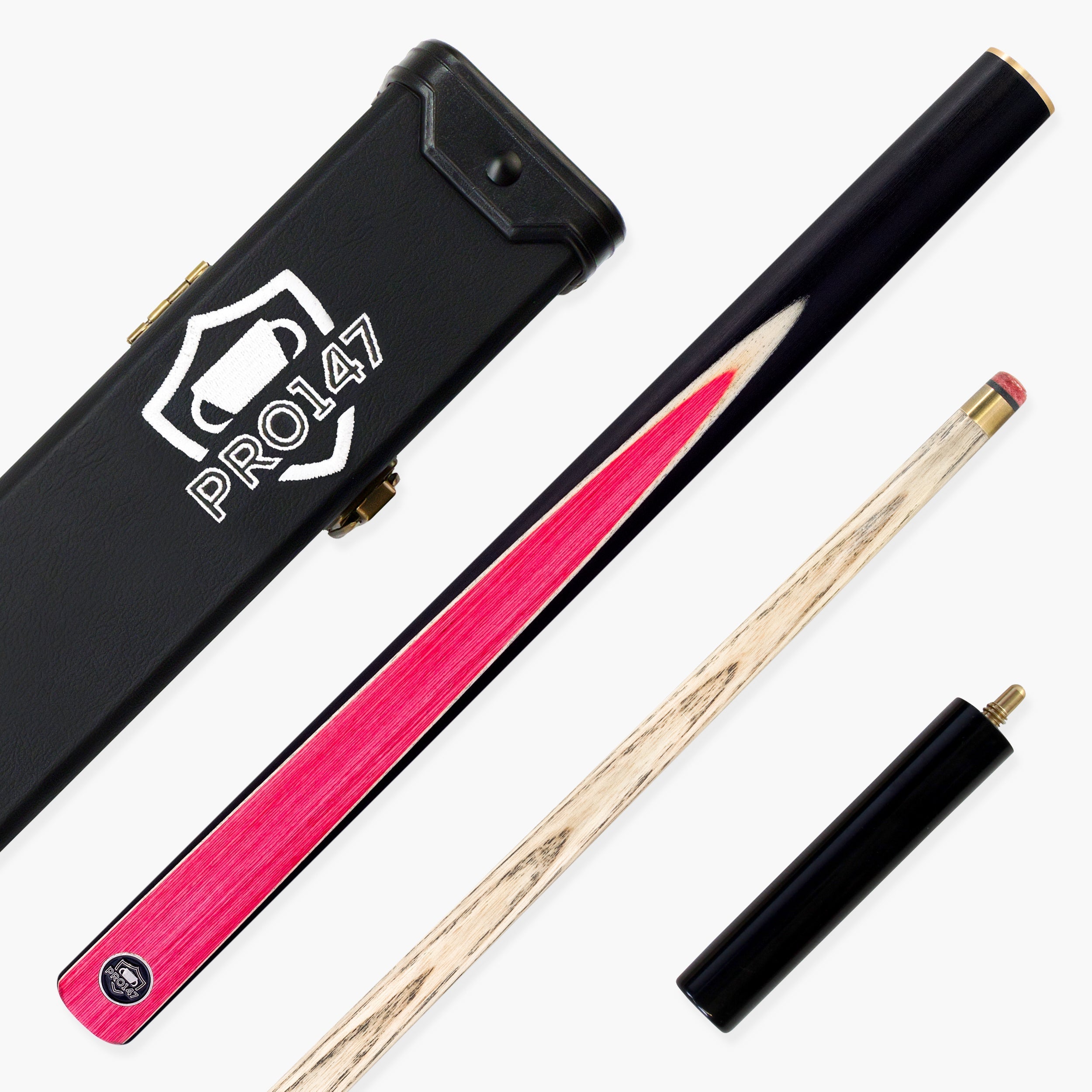 PRO147 Pink Pearl 3/4 cue and case set Cue + Case
