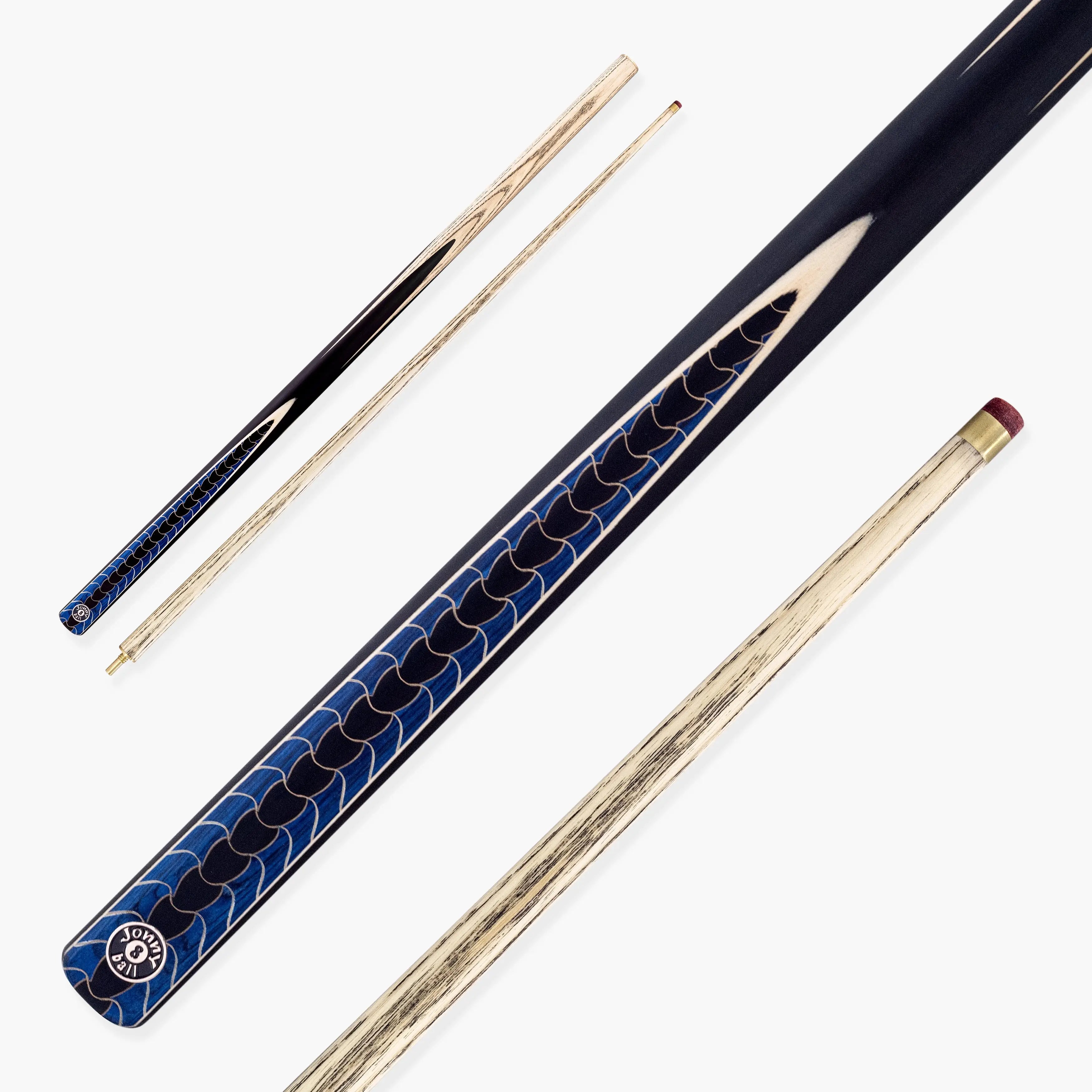 Jonny 8 Ball Blue Dragon 57-inch 2-piece pool cue Cue + Case