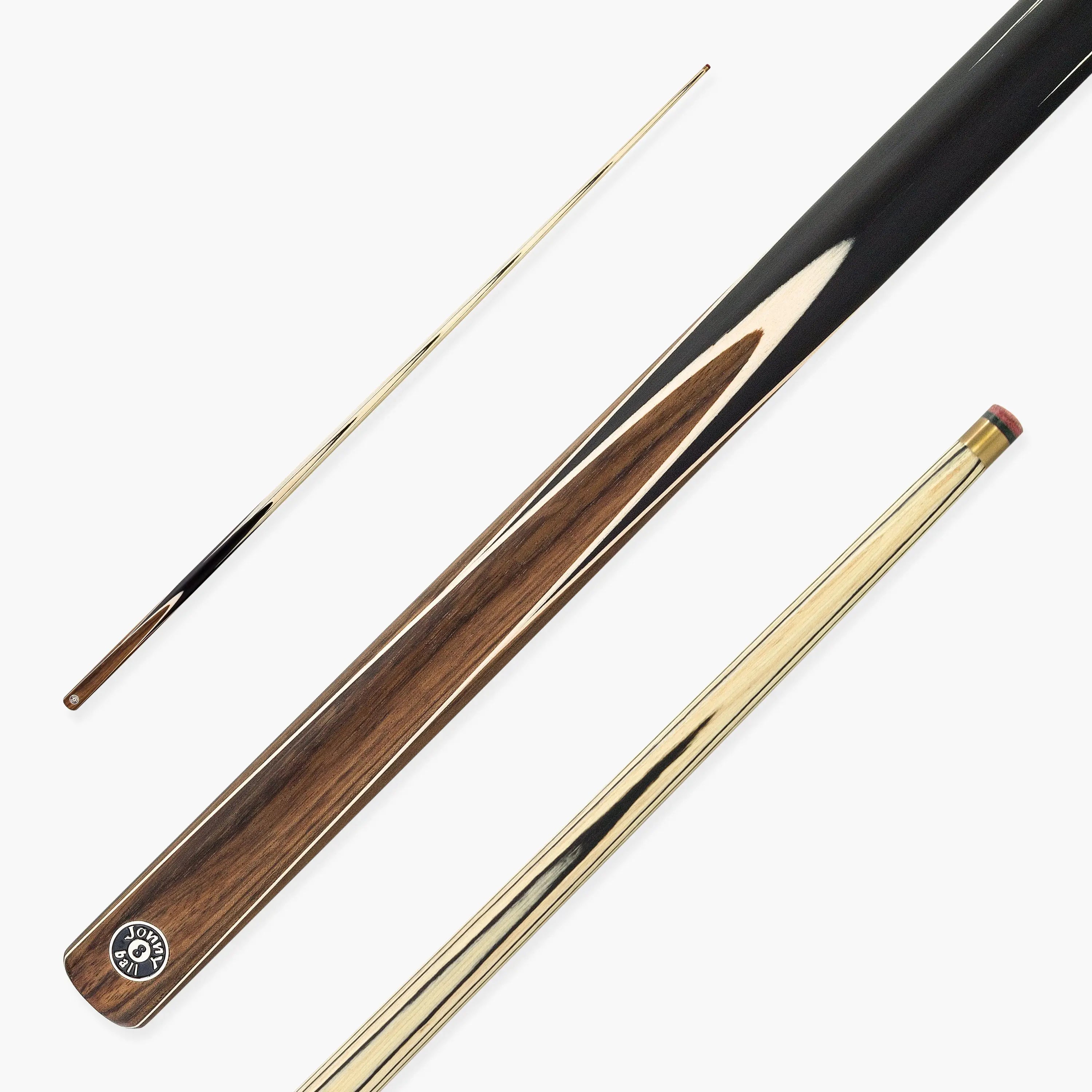 Jonny 8 Ball Walnut 57-inch one-piece pool cue Cue + Case