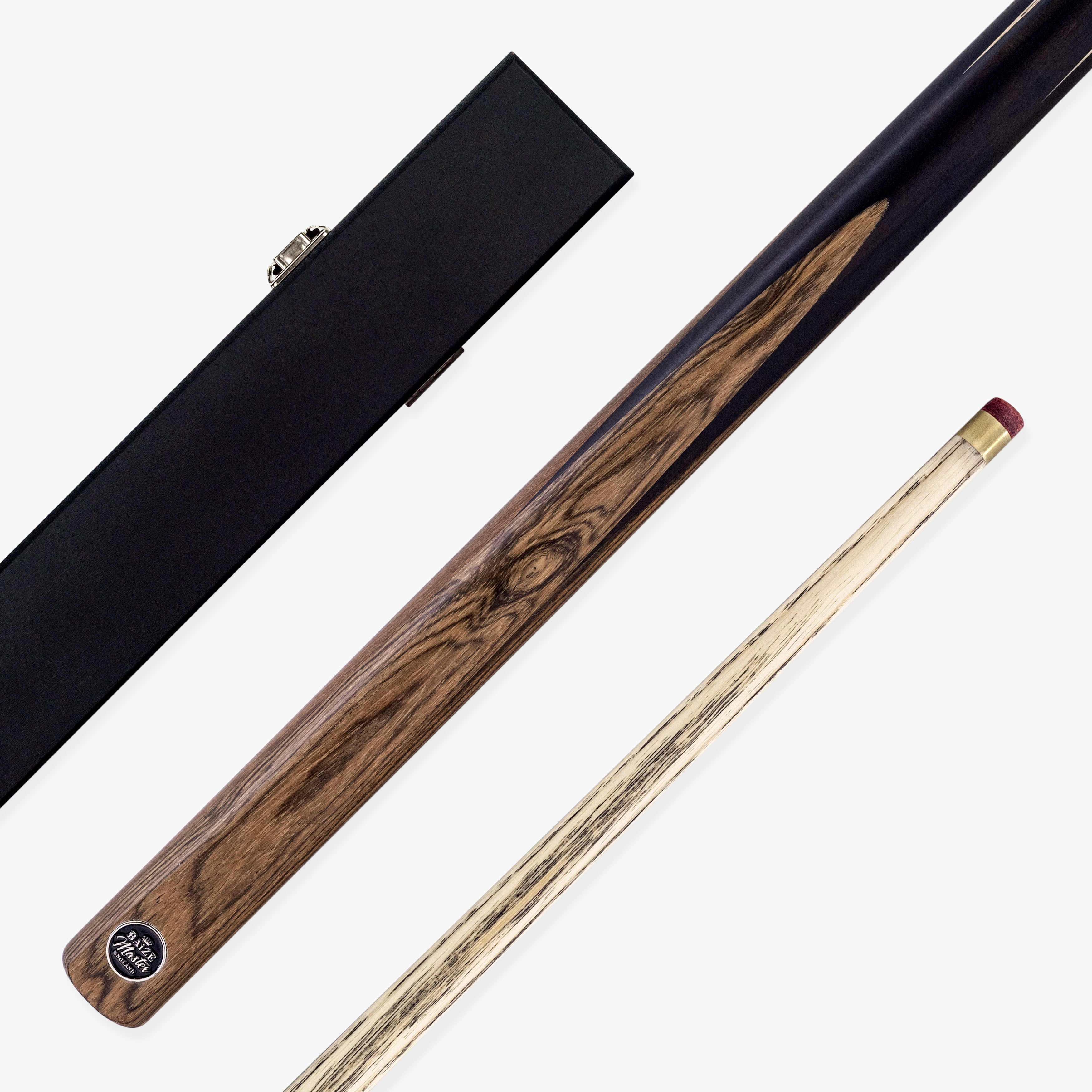 Baize Master Golden Sandalwood pool cue and case set - 9.5mm tip Cue + Case