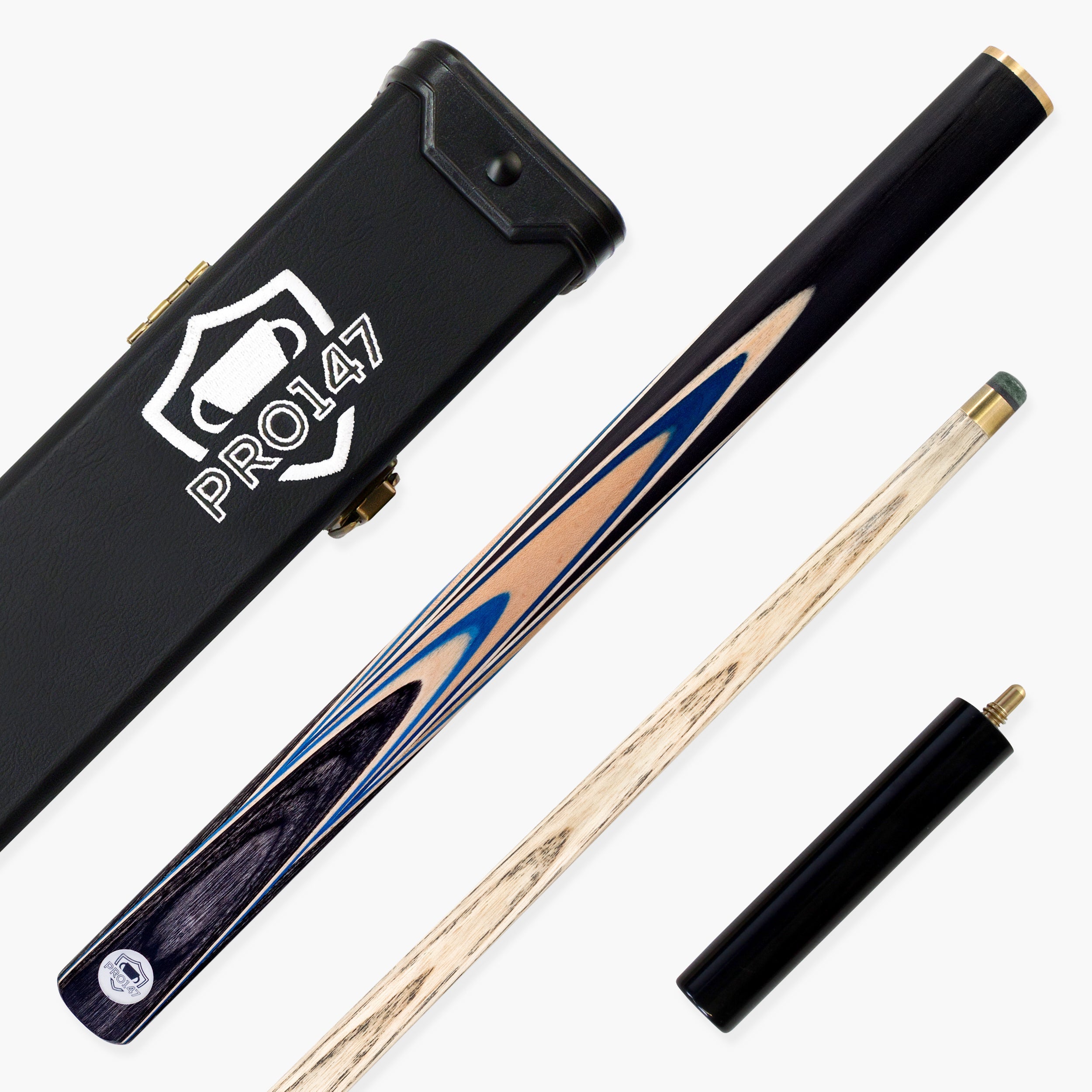 PRO147 Blue Pearl 3/4 cue and case set Cue + Case