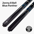 Jonny 8 Ball Panther 57-inch 2-piece cue Cue + Case