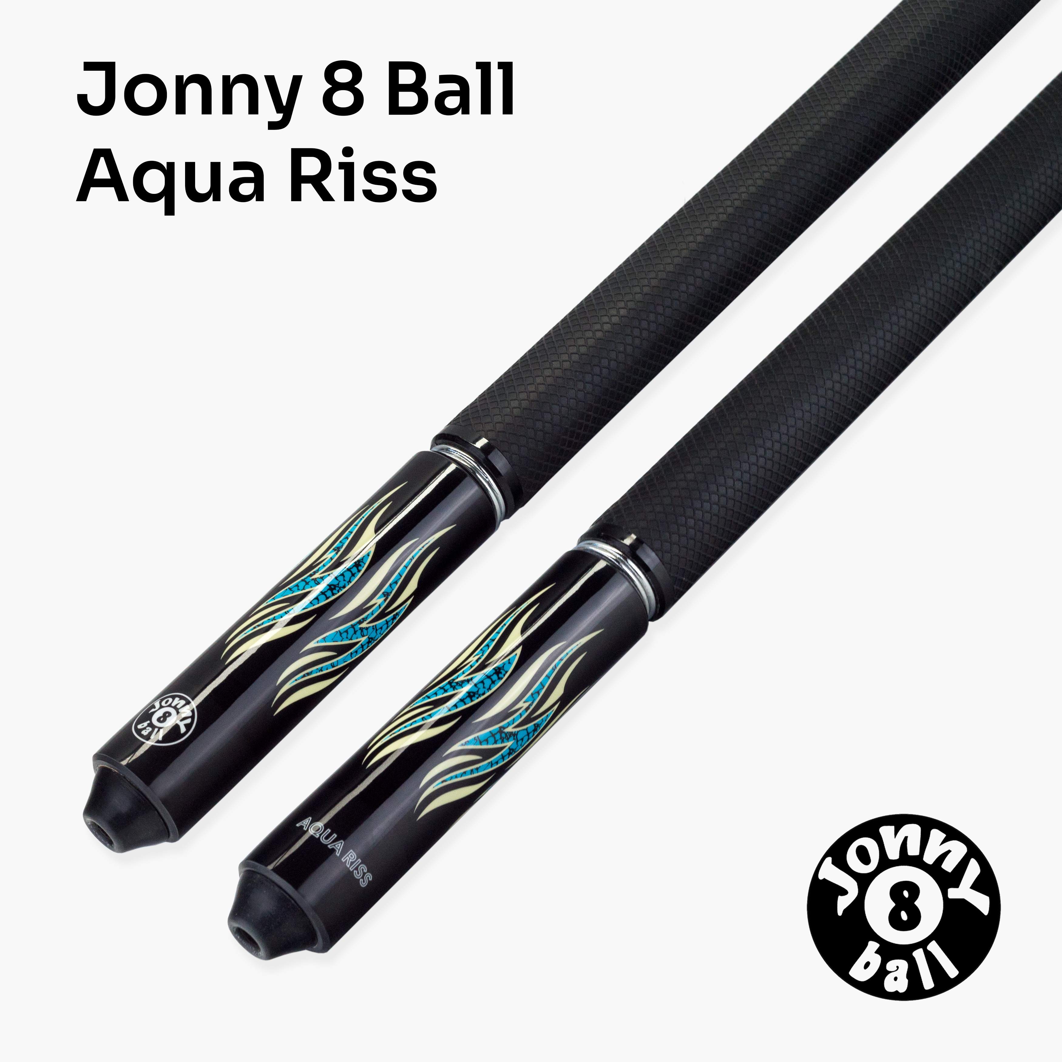 Jonny 8 Ball blue 58-inch American pool cue Cue + Case