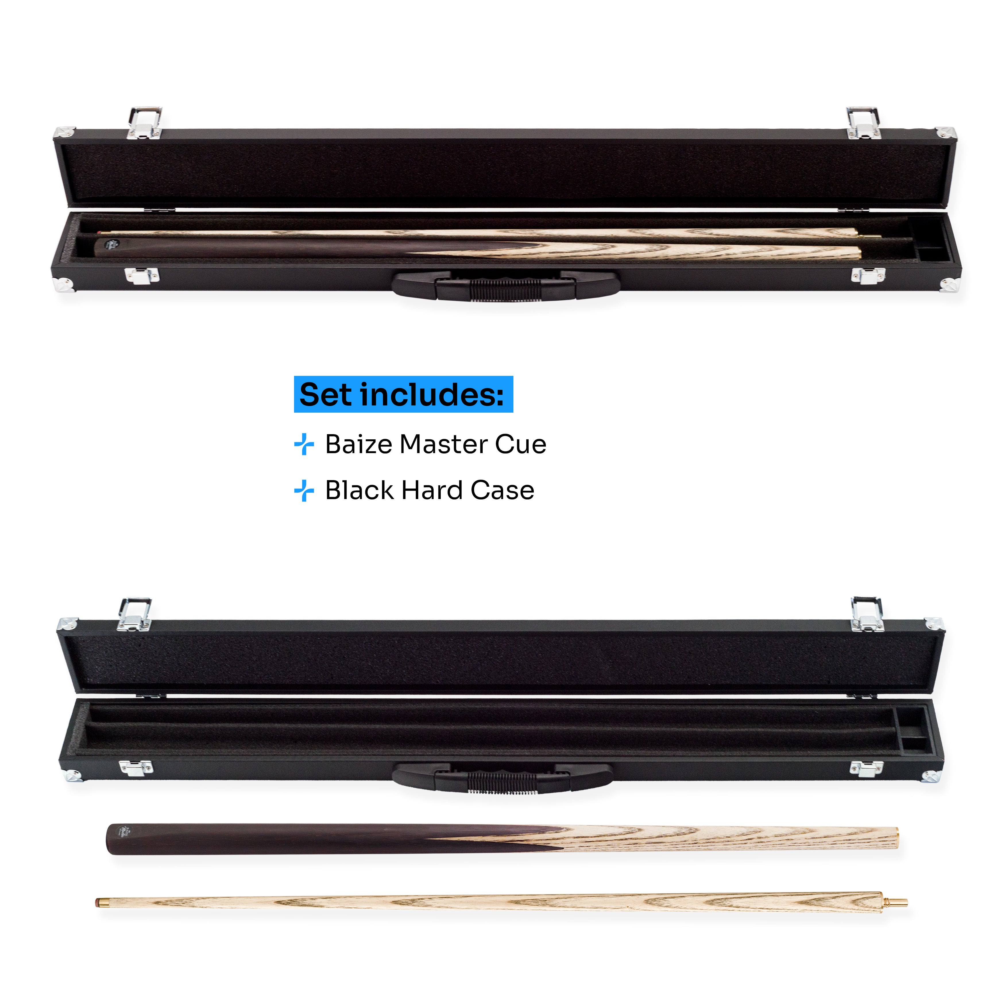 Baize Master Challenger cue and case set Cue + Case