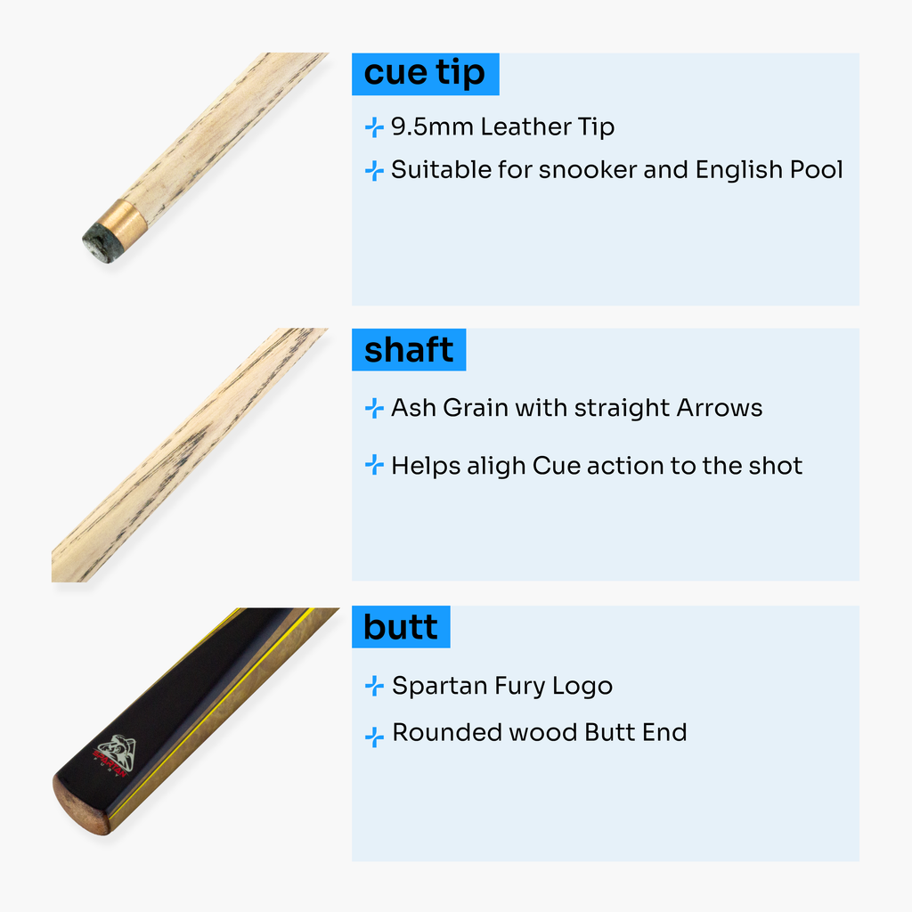 Spartan Fury Conquest cue and soft case set Cue + Case