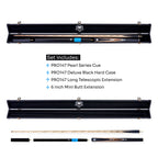PRO147 Pearl Series Blue Zebra 3/4 cue and case set Cue + Case