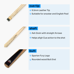 Spartan Fury Vanquish 3/4 cue and soft case set Cue + Case