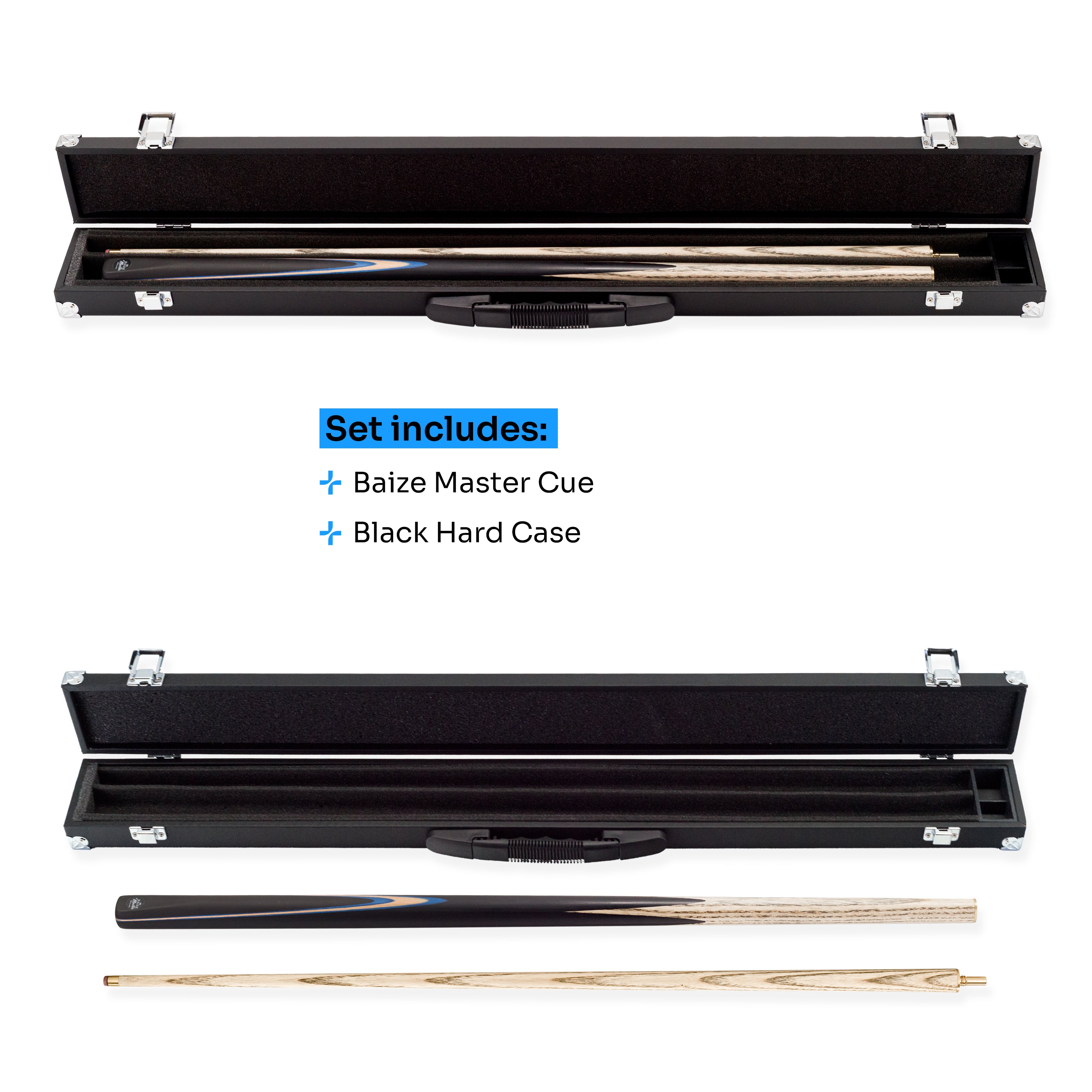 Baize Master Challenger cue and case set Cue + Case