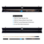 PRO147 Pearl Series Zebra 3/4 cue and case set Cue + Case