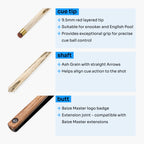 Baize Master Challenger cue and case set Cue + Case