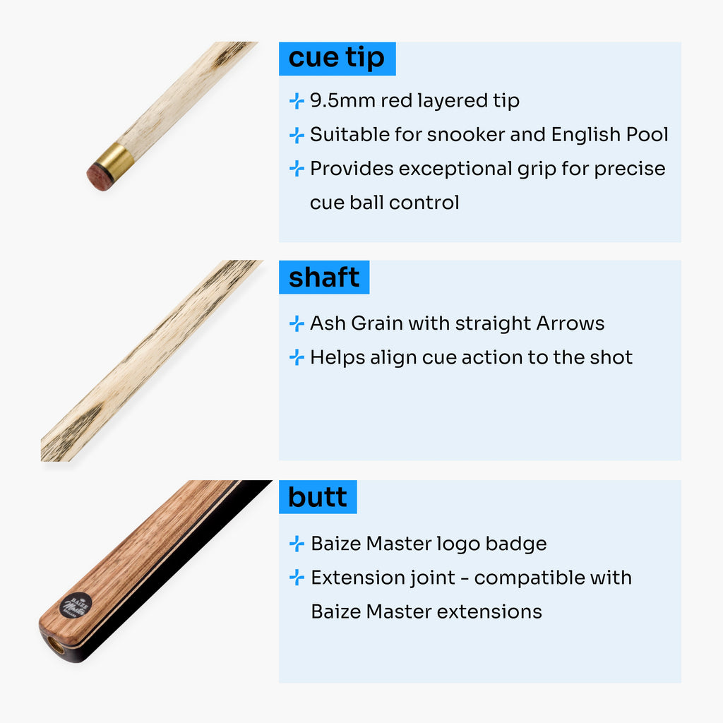 Baize Master Challenger cue and case set Cue + Case