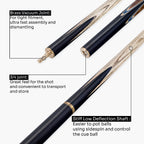 PRO147 Pearl Series Blue Zebra 3/4 cue and case set Cue + Case