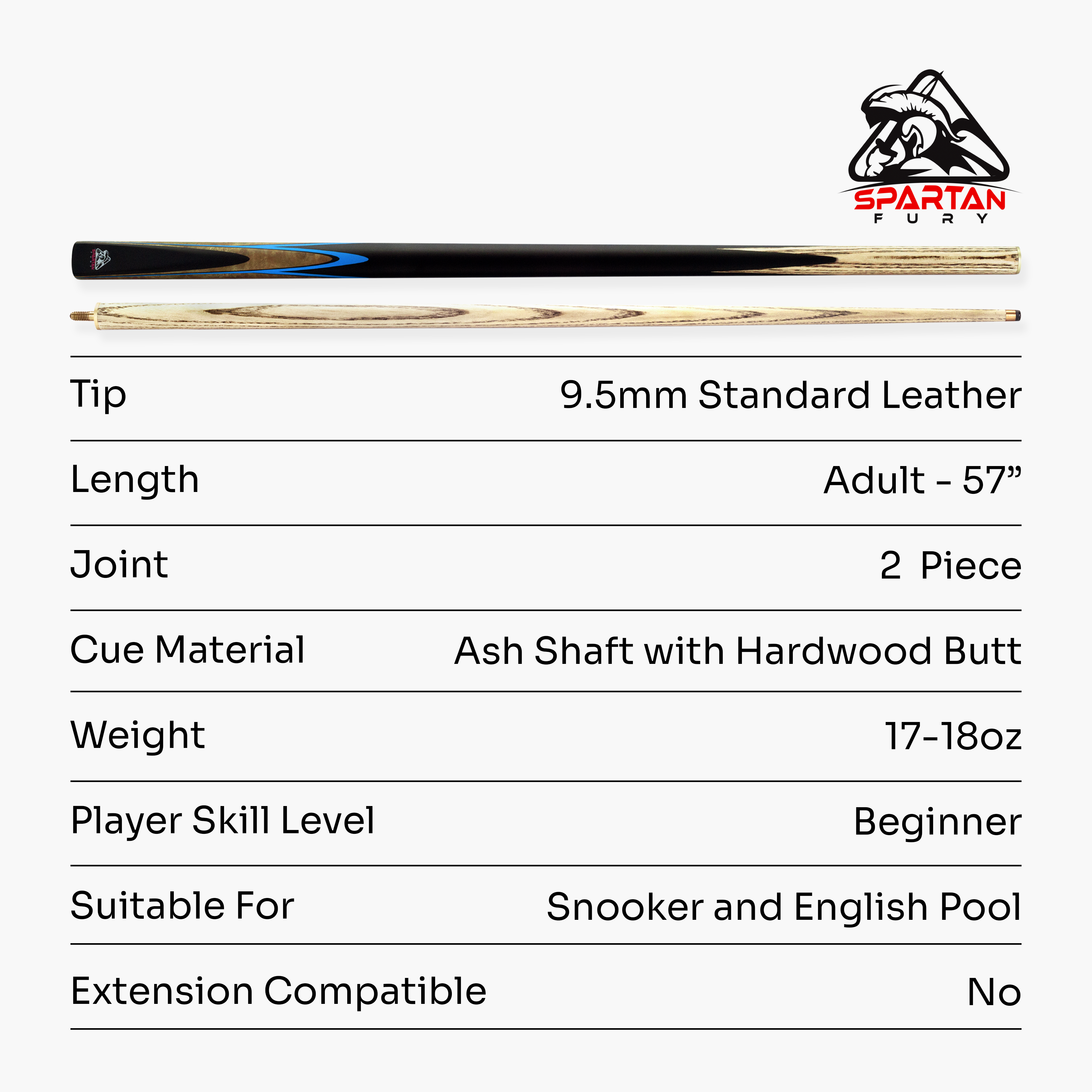 Spartan Fury Conquest 2-piece cue