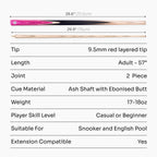 PRO147 Windsor 57-inch 2-piece cue Cue + Case