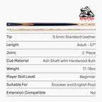 Spartan Fury Conquest 2-piece cue
