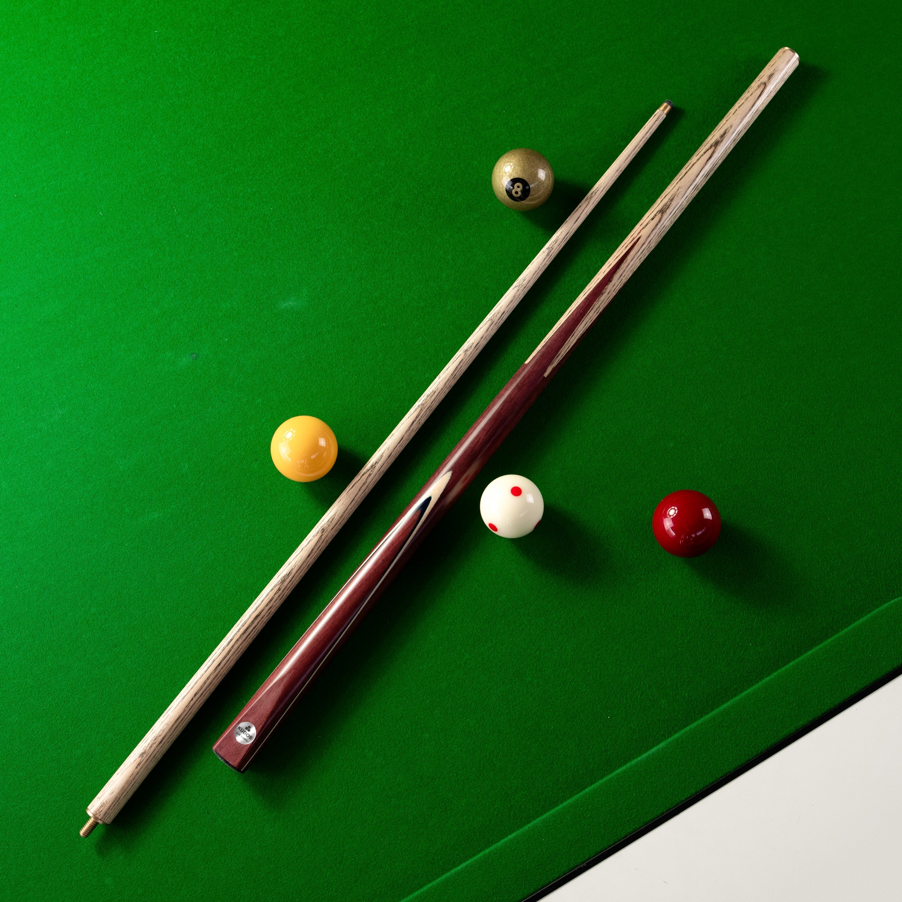 Kudos Purple Heart heavy weight 2-piece cue Cue + Case