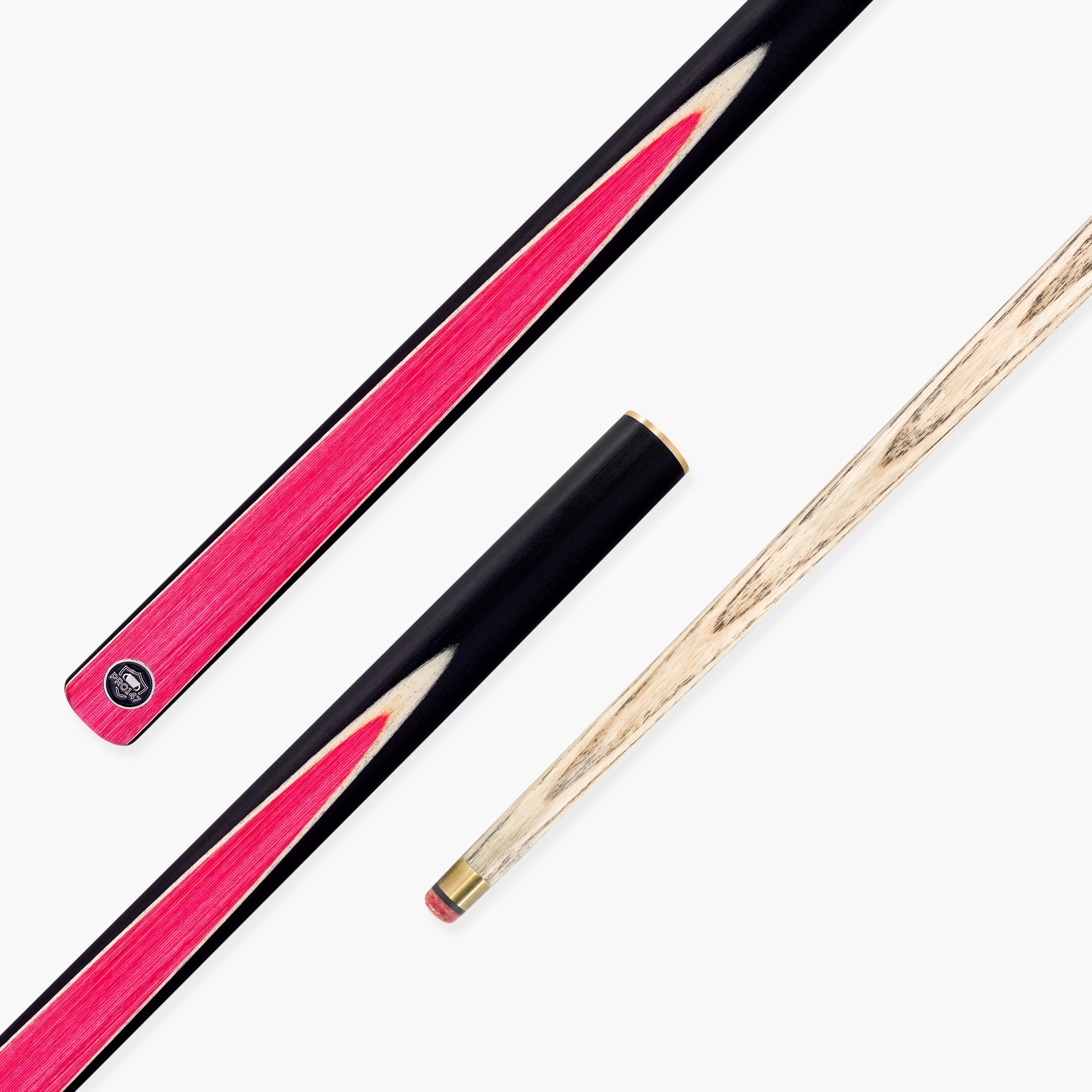 PRO147 Pink Pearl 3/4 cue and case set Cue + Case