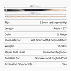 PRO147 Windsor cue and case set Cue + Case