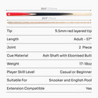 PRO147 Windsor 57-inch 2-piece cue Cue + Case