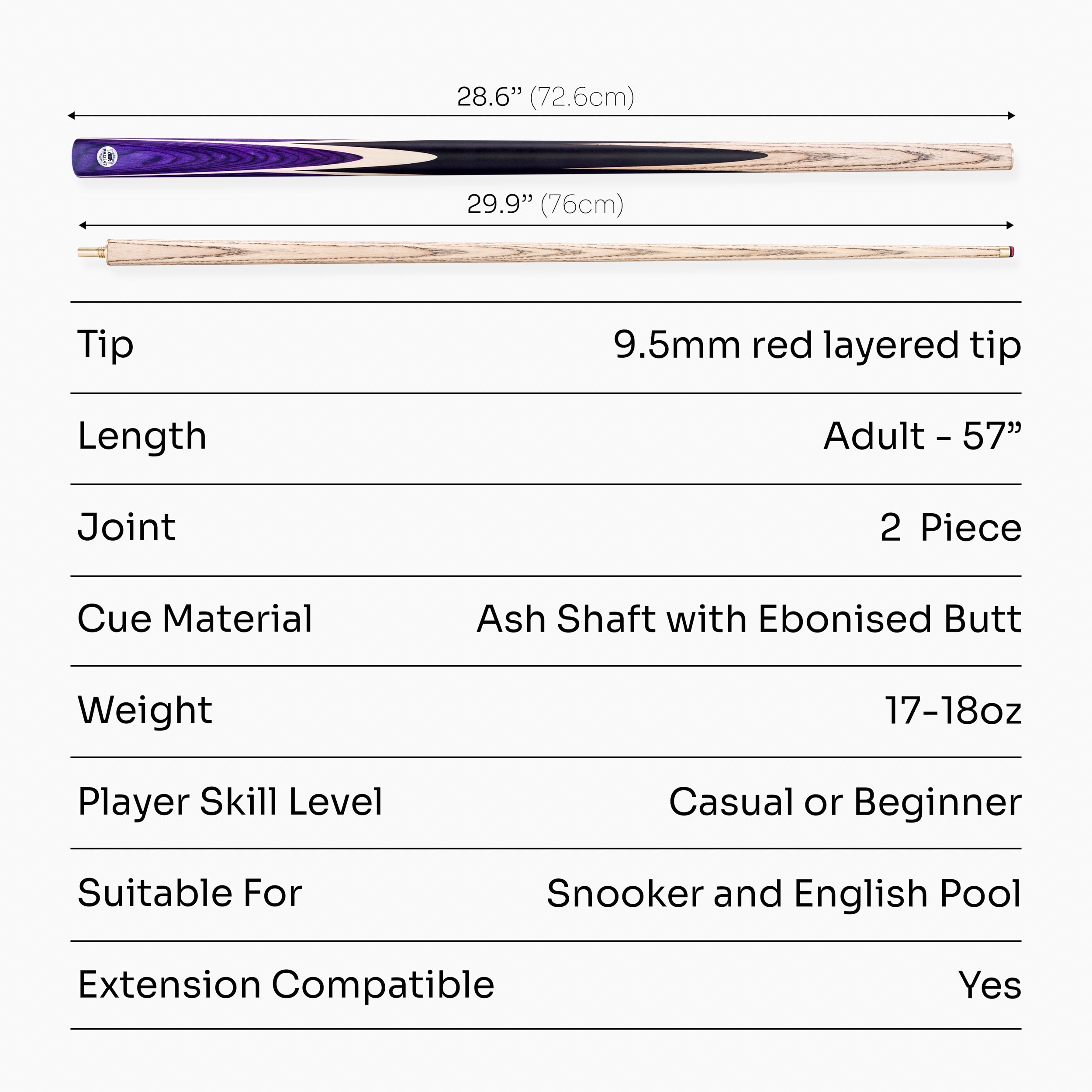 PRO147 Windsor cue and case set Cue + Case