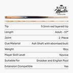 Baize Master Challenger cue and case set Cue + Case