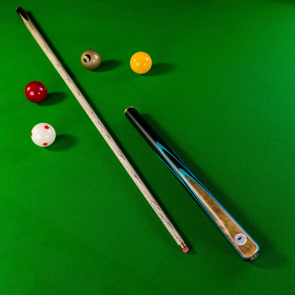 PRO147 Pearl Series Blue Burl 3/4 cue and case set Cue + Case