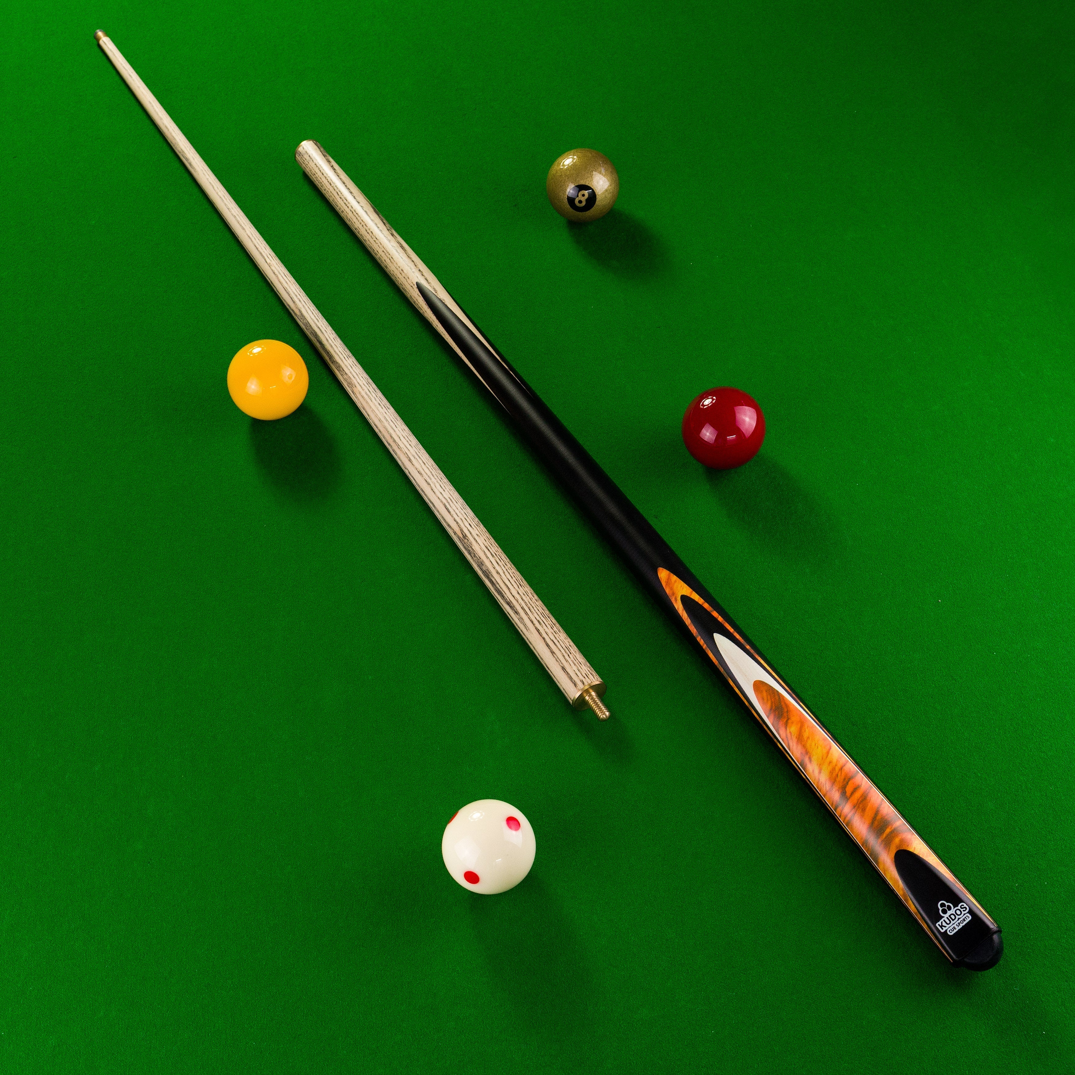 Kudos Brown Bullet 57-inch 2-piece cue Cue + Case