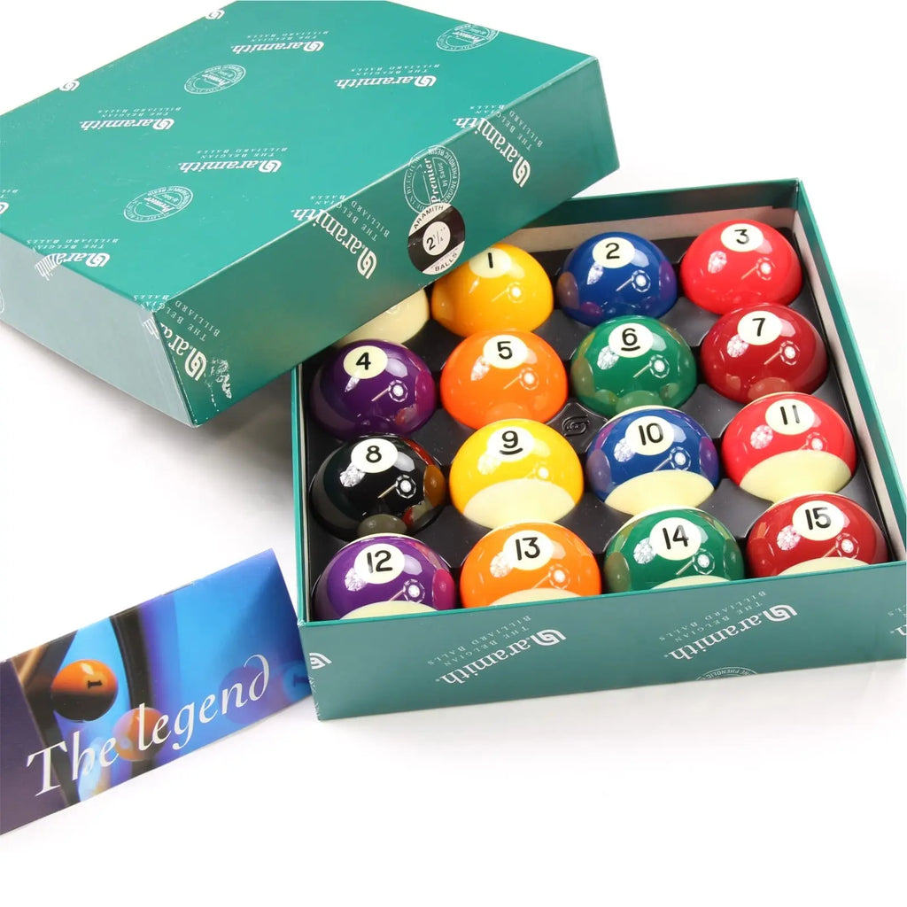 Aramith Premier 57.2mm American pool balls Cue + Case