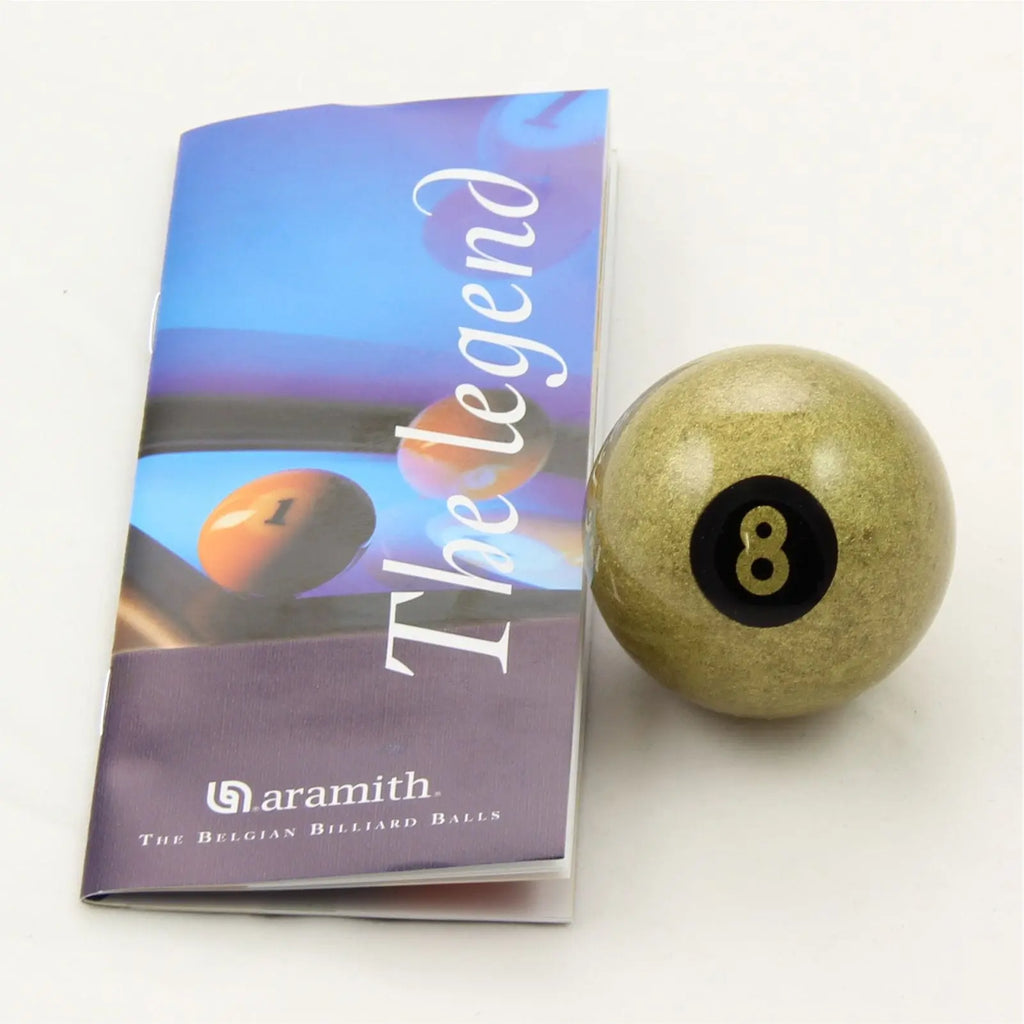 Aramith Premier Golden 8 Ball pool balls - set of 16 Cue + Case