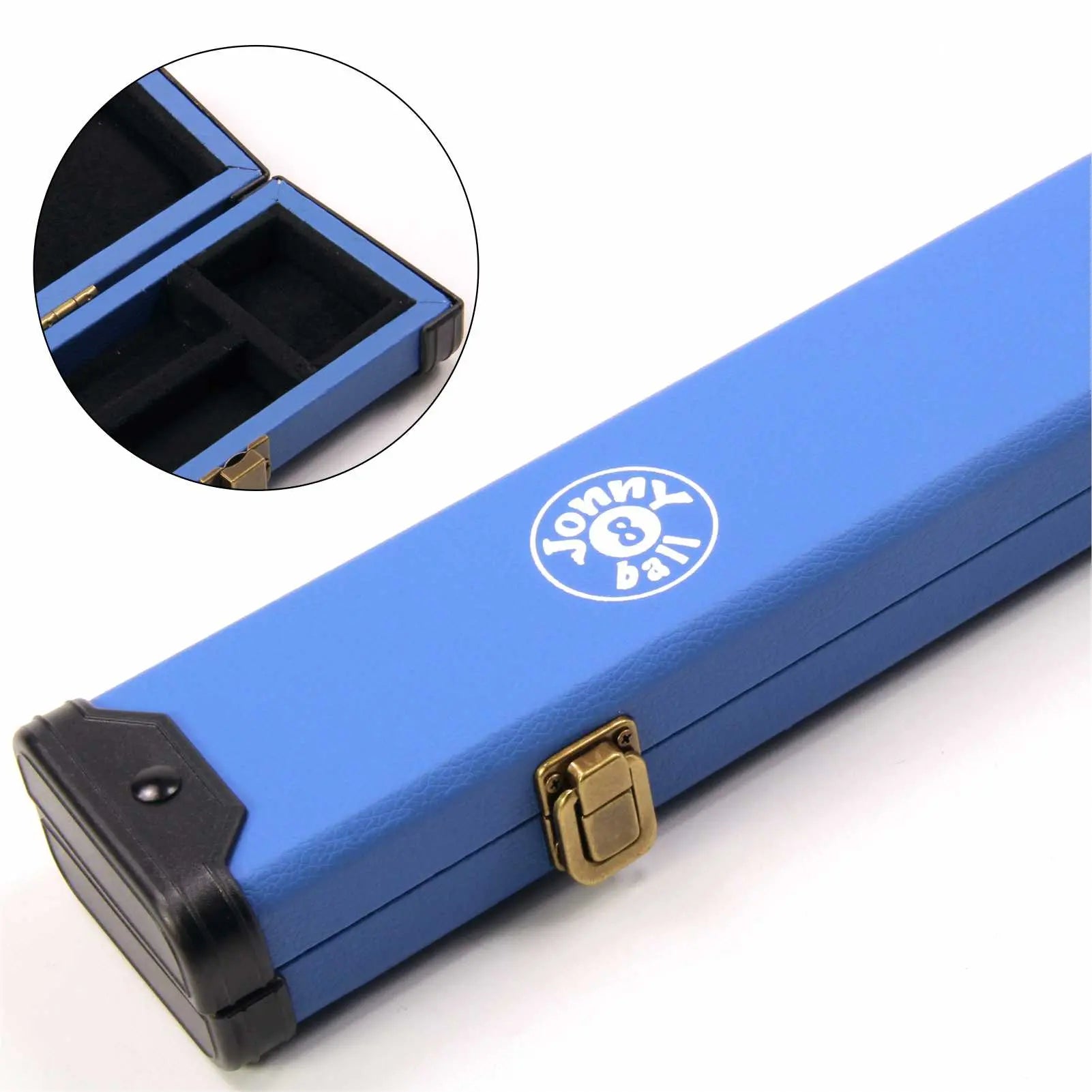 Jonny 8 Ball royal blue deluxe 2-piece cue case Cue + Case