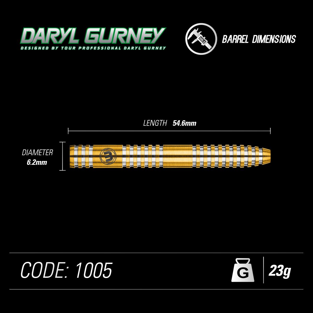 Winmau Daryl Gurney 90% Darts GW Darts