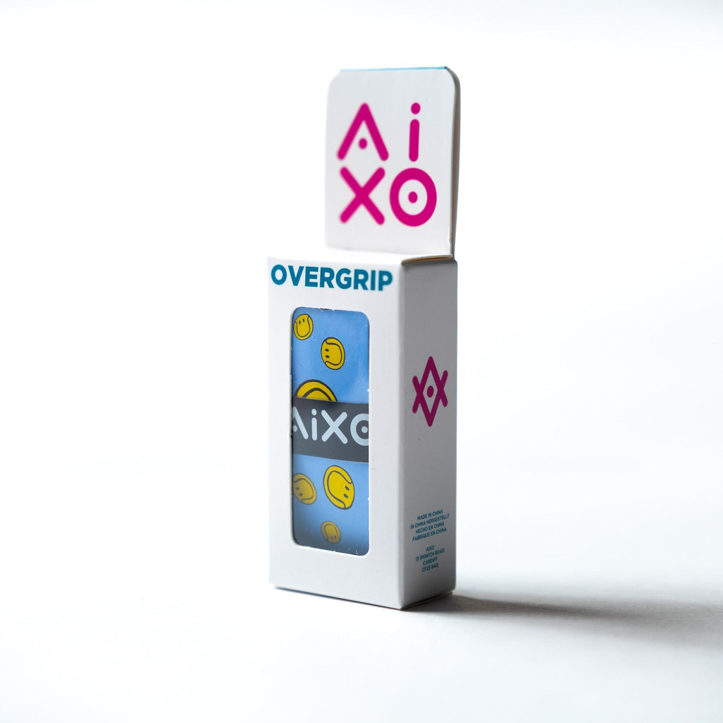Aixo Smiley Ball Overgrip Blue Aixo