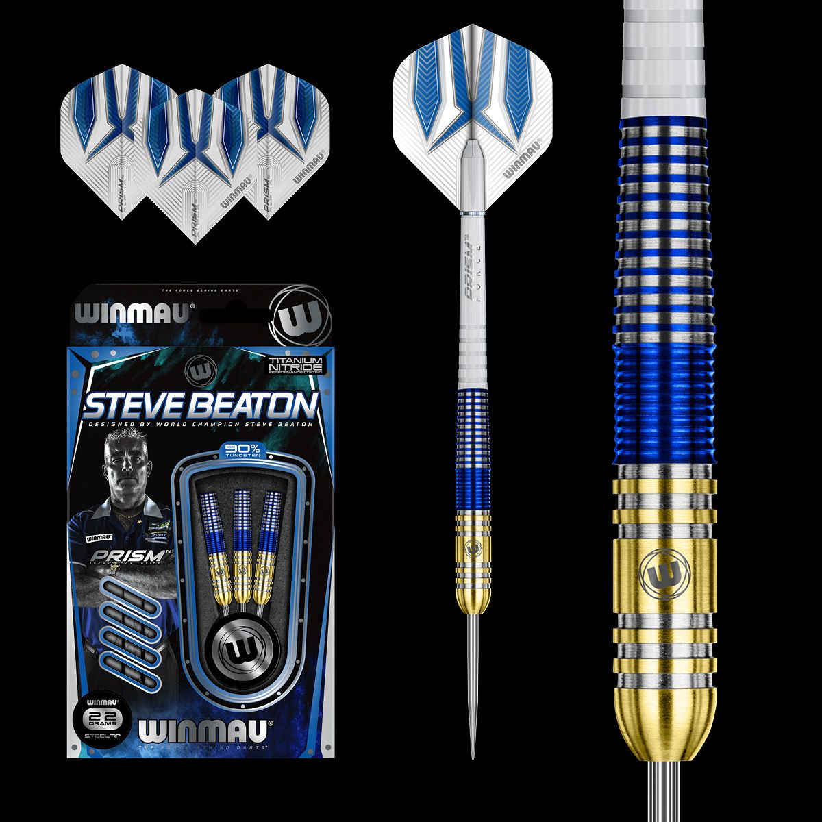 Winmau Steve Beaton 90% Darts GW Darts