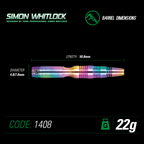 Winmau Simon Whitlock 90% Urban Grip Darts GW Darts