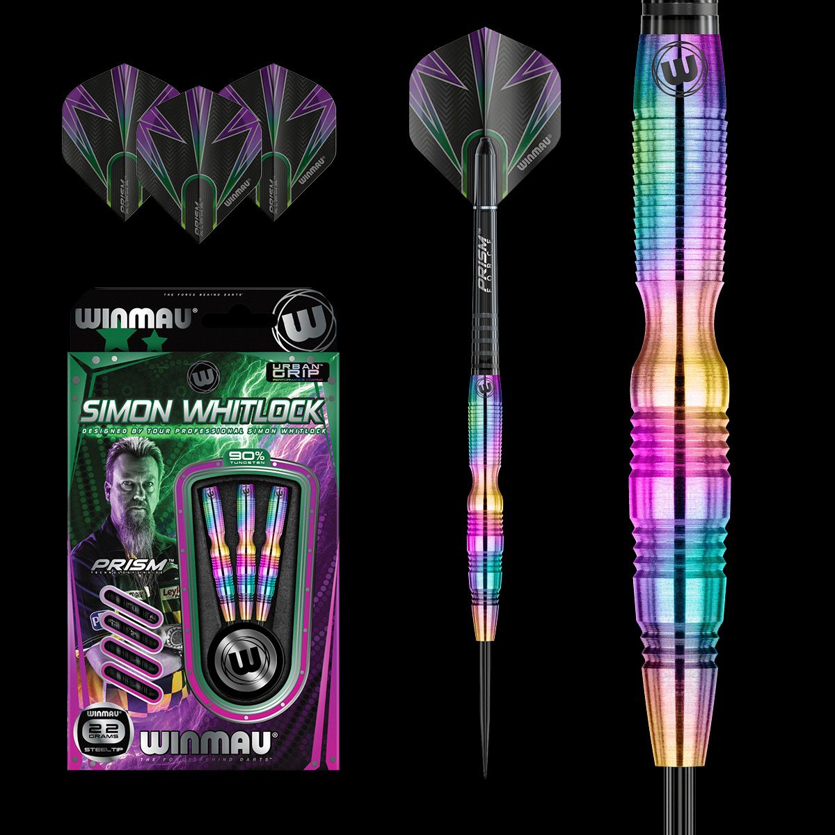 Winmau Simon Whitlock 90% Urban Grip Darts GW Darts