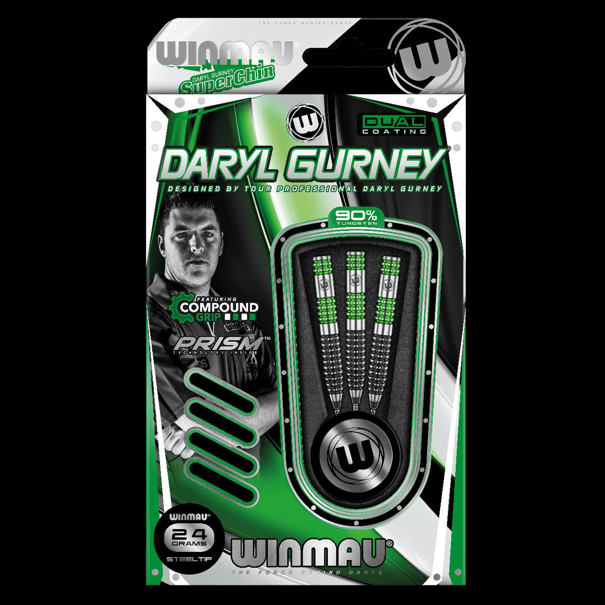 Winmau Daryl Gurney 90% Tungsten alloy darts GW Darts