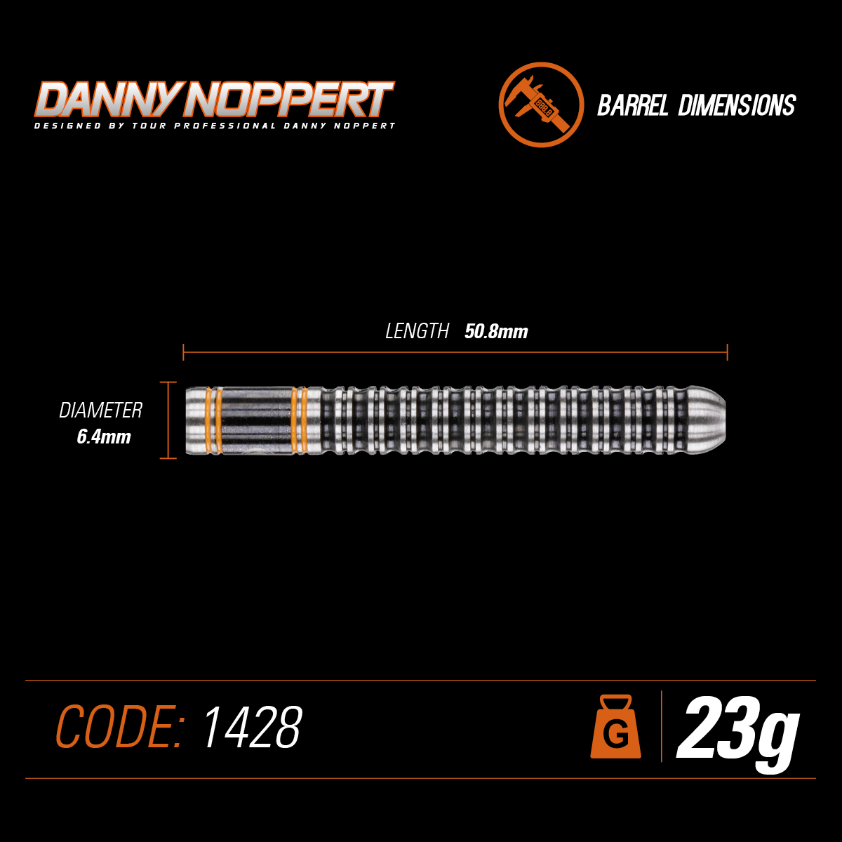 Winmau Danny Noppert 90% Tungsten Steeltip darts GW Darts