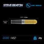 Winmau Steve Beaton S.E. 90% Darts GW Darts