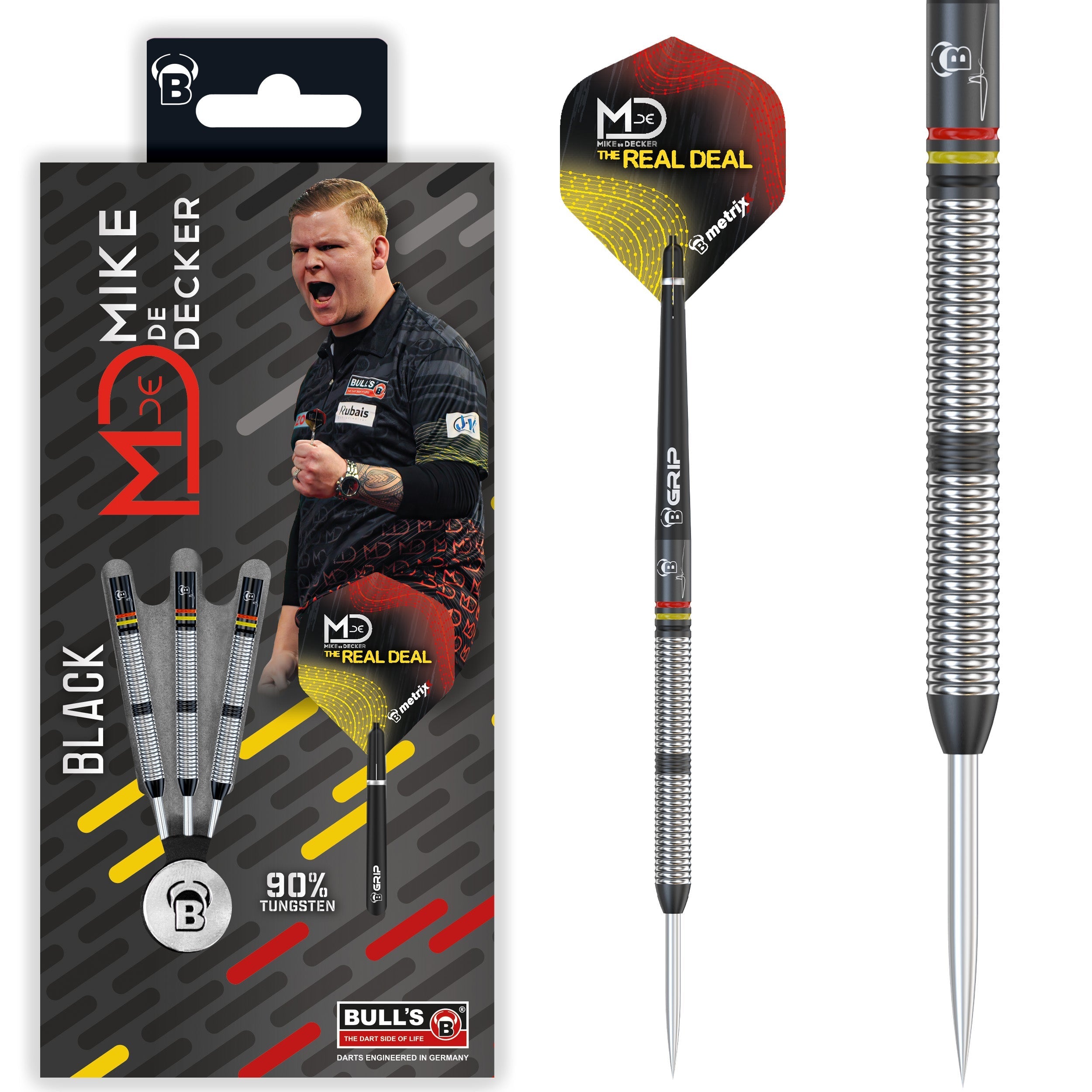 BULL'S Mike de Decker Black Edition 90% GW Darts