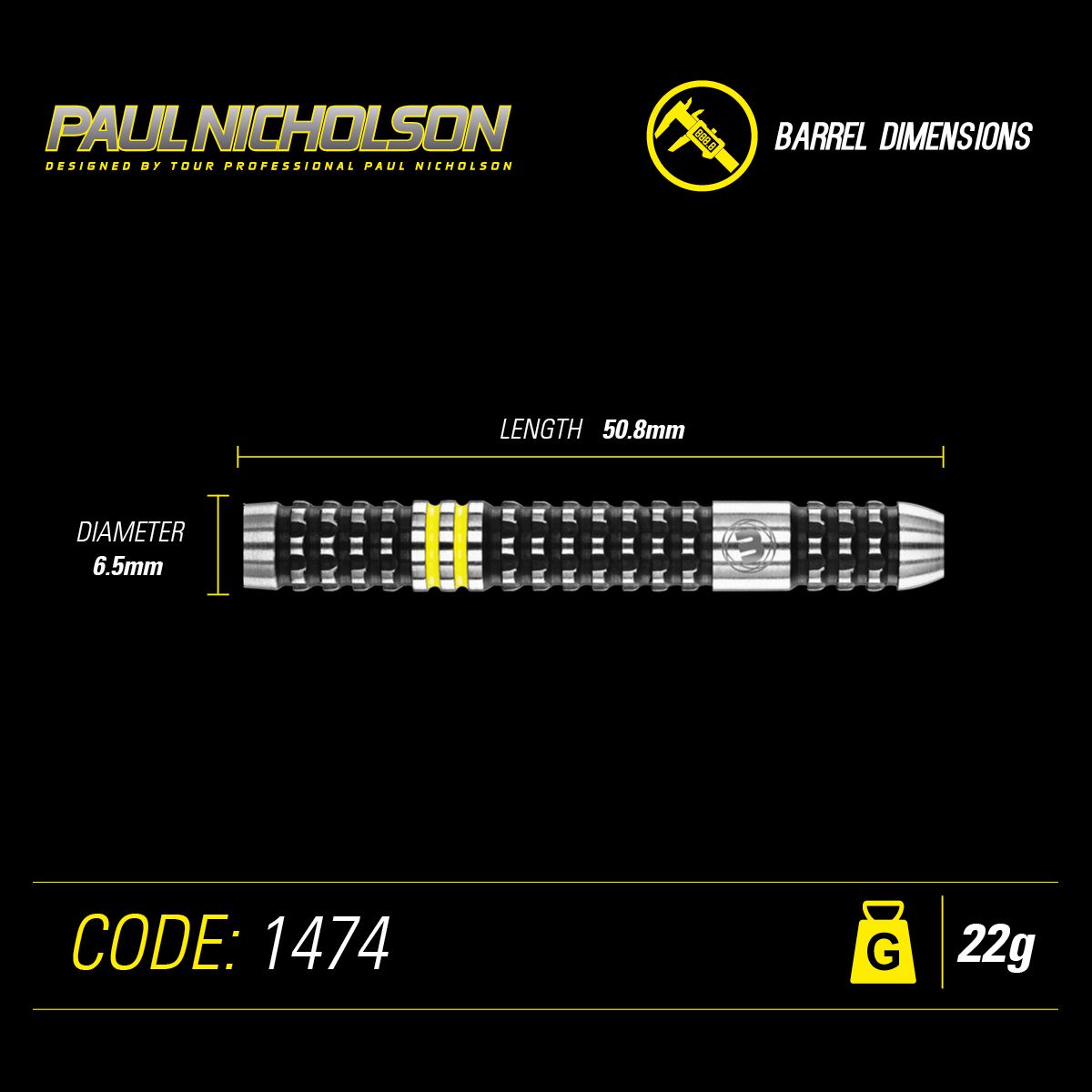 Winmau Paul Nicholson 90% Darts GW Darts