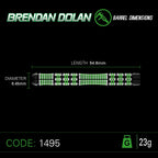Winmau Brendan Dolan 90% Darts GW Darts