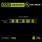 Winmau MvG Pro Series 85% GW Darts