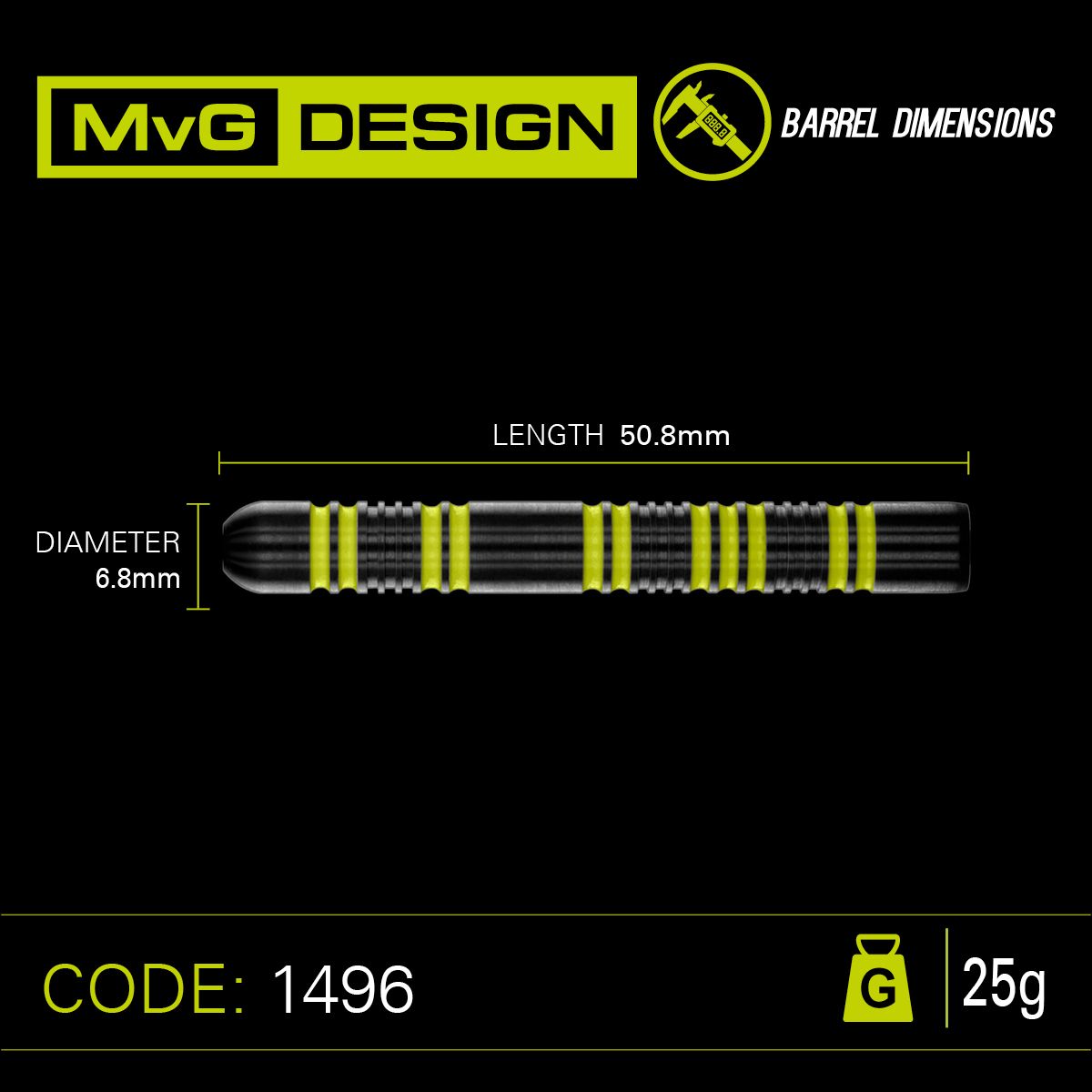 Winmau MvG Pro Series 85% GW Darts