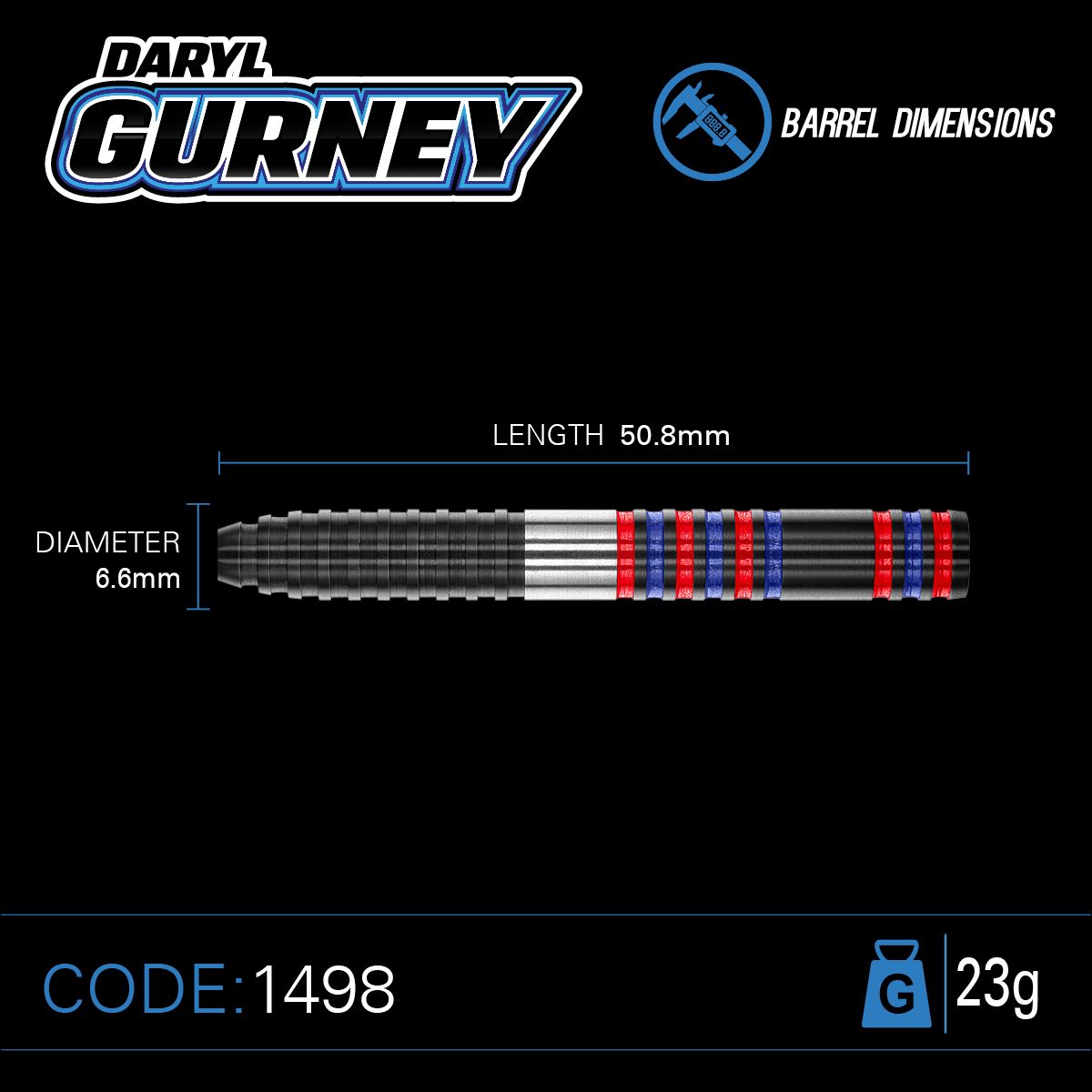 Winmau Daryl Gurney Pro-Series 85% GW Darts